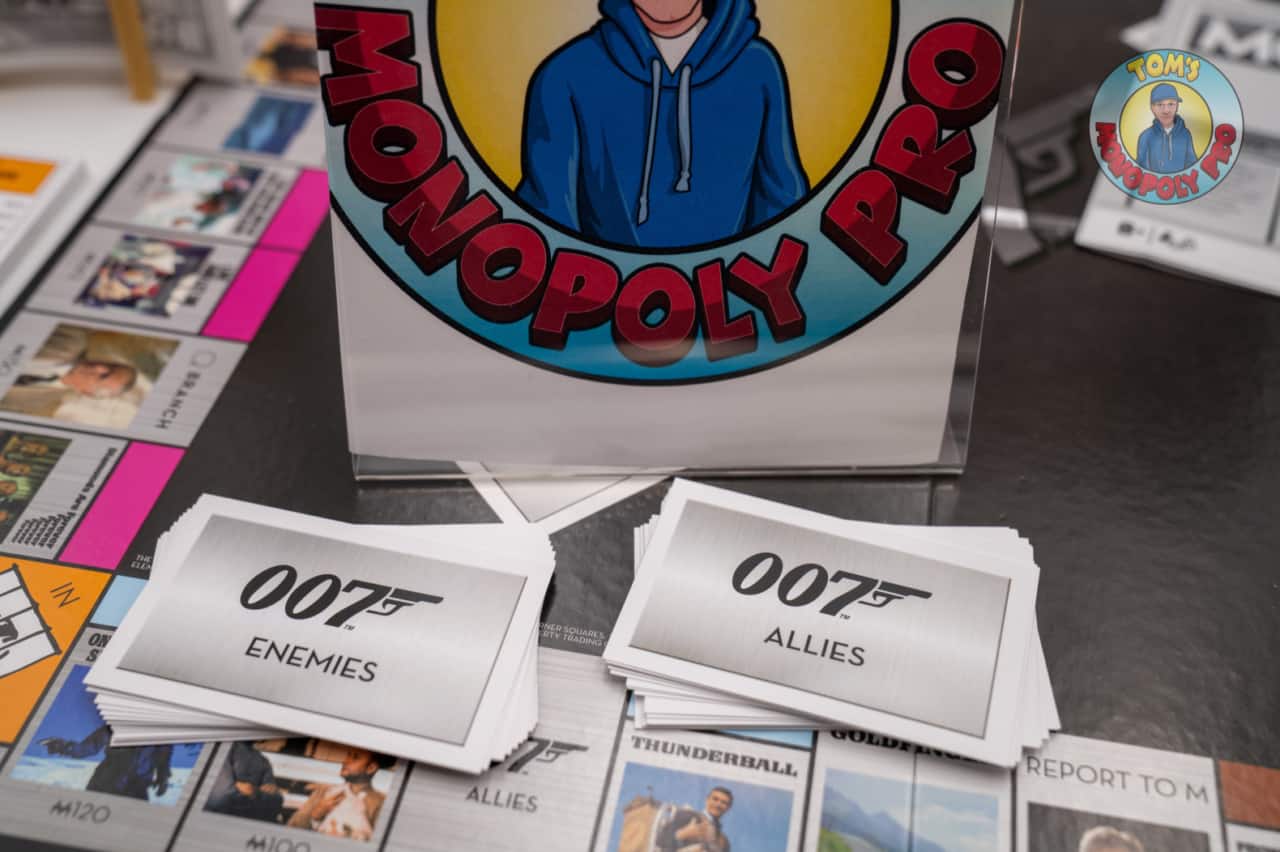 Monopoly James Bond Enemies and Allies cards