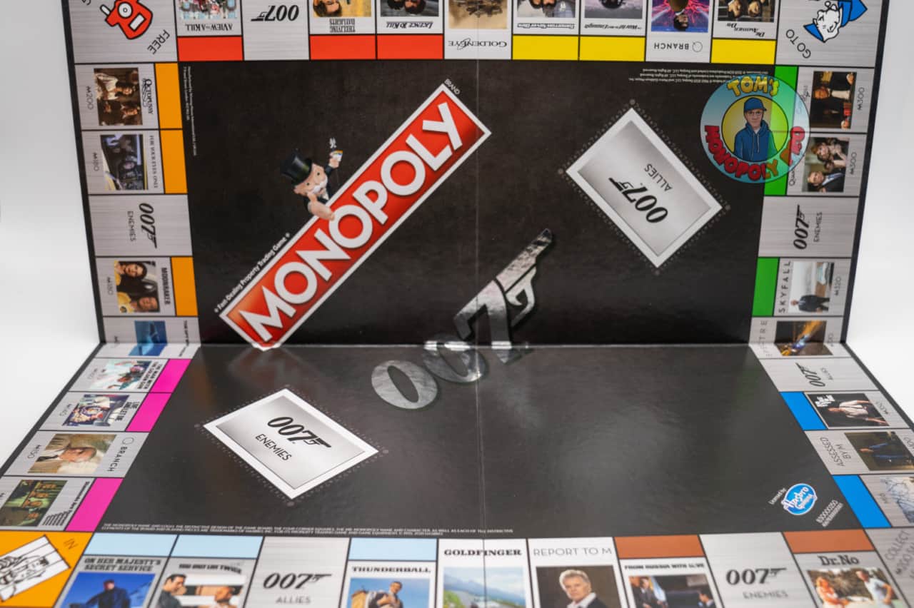 Monopoly James Bond Game Board