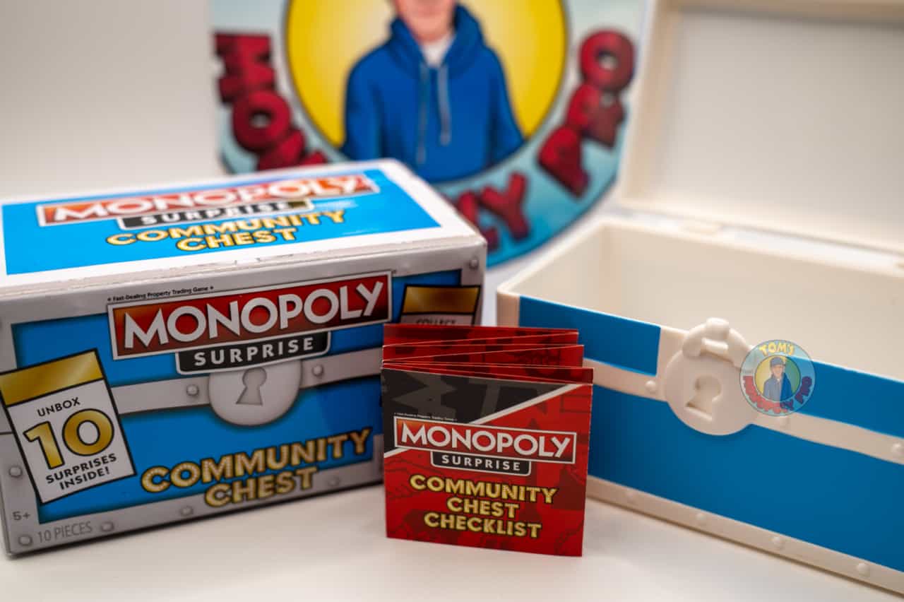 Monopoly Surprise Community Chest and Checklist